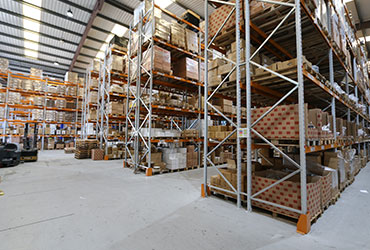 Loaded Pallet Racking