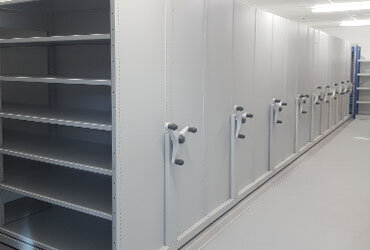 Mobile Theatre Store Shelving