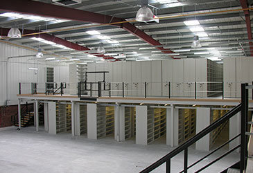 Mezzanine Floor with Shelving