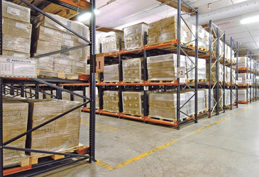 Push-Back Pallet Racking